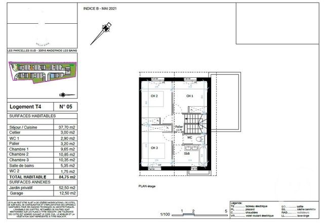 Afficher la photo en grand maison à vendre - 4 pièces - 84.75 m2 - ANDERNOS LES BAINS - 33 - AQUITAINE - Century 21 Immobellevue