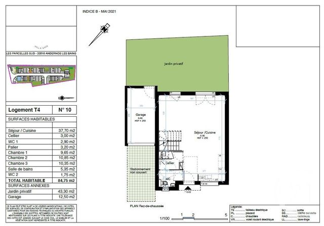Afficher la photo en grand maison à vendre - 4 pièces - 84.75 m2 - ANDERNOS LES BAINS - 33 - AQUITAINE - Century 21 Immobellevue