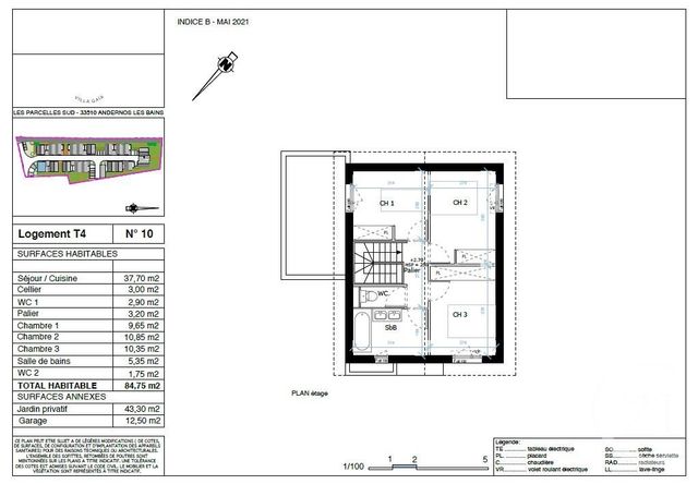 Afficher la photo en grand maison à vendre - 4 pièces - 84.75 m2 - ANDERNOS LES BAINS - 33 - AQUITAINE - Century 21 Immobellevue
