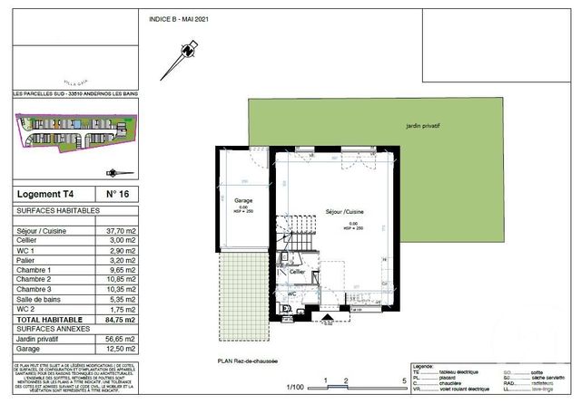 Afficher la photo en grand maison à vendre - 4 pièces - 84.75 m2 - ANDERNOS LES BAINS - 33 - AQUITAINE - Century 21 Immobellevue
