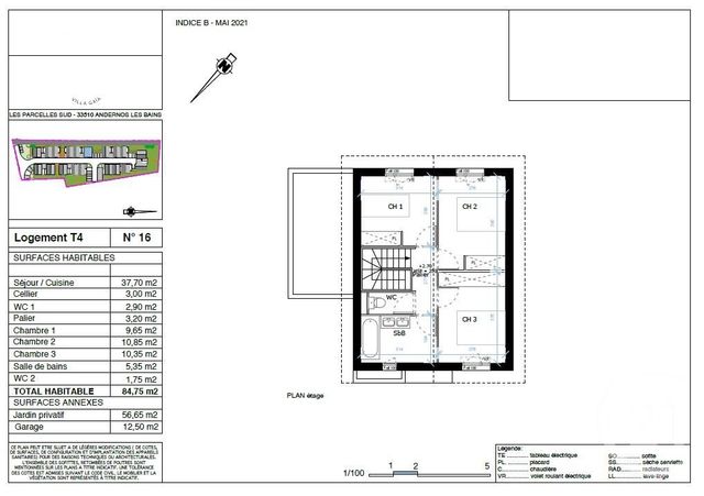 Afficher la photo en grand maison à vendre - 4 pièces - 84.75 m2 - ANDERNOS LES BAINS - 33 - AQUITAINE - Century 21 Immobellevue